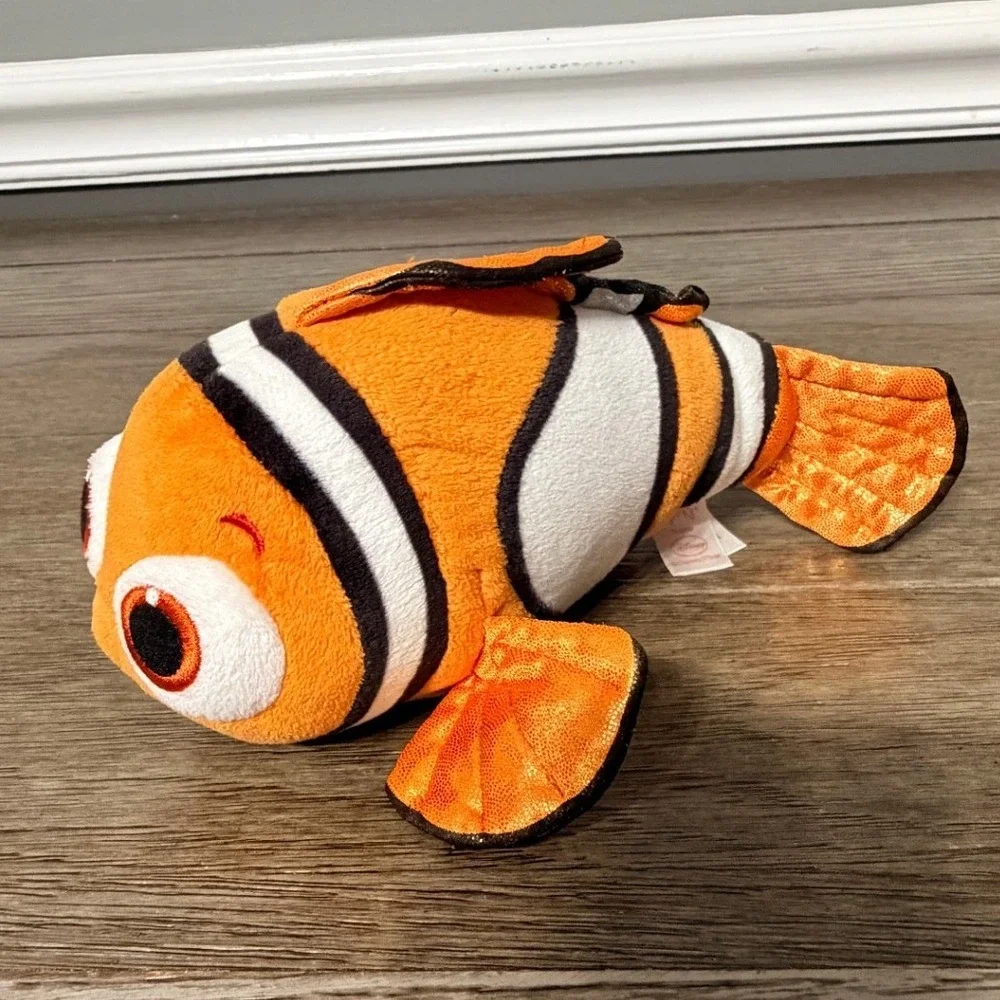 Ty Sparkle Disney Pixar Nemo Plush Finding Nemo Clownfish Stuffed Animal 8‎ inch